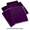 Gold Seal 2 Pkt Plastic Extra Heavyweight Folders Portfolio, High Sheen Reflective Finish, Purple, 12PK 86314